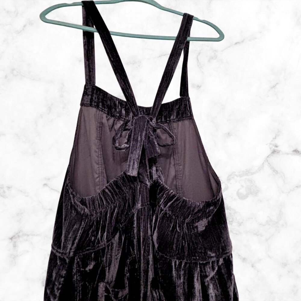 NATURAL LIFE | Velvet Jumpsuit XL | Women's Wide Leg One-Piece - Picture 7 of 16